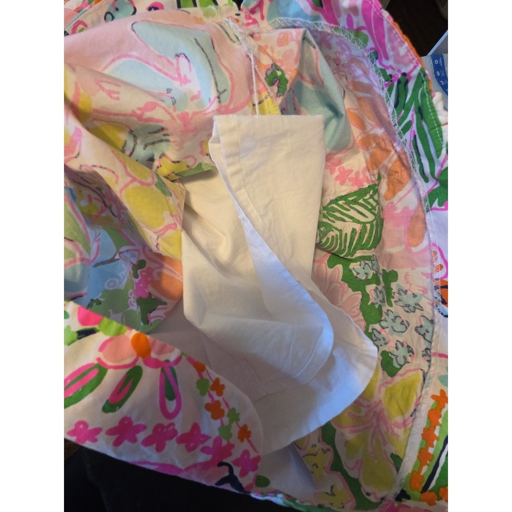 Lilly Pulitzer Girls L 10/12 Nosey Posey Floral Shift Dress Lined Fairy Coquette - Picture 8 of 12